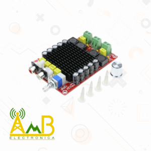 Amplificador estéreo 100W clase D TDA7498 Con control de volumen y auxiliar RCA