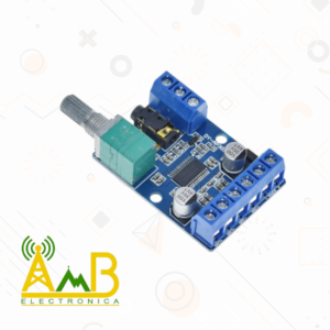 Amplificador estéreo 30W 8-24V DY-AP3015 con control de volumen