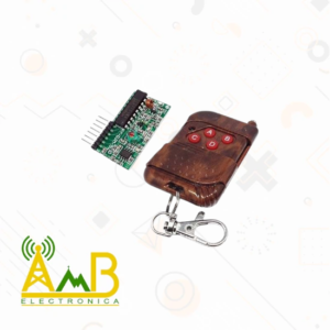 Control Remoto RF de 4 Canales PCB Emisor y Receptor con Antena