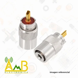 Conector PL259 Macho para Cable RG58-RG8X