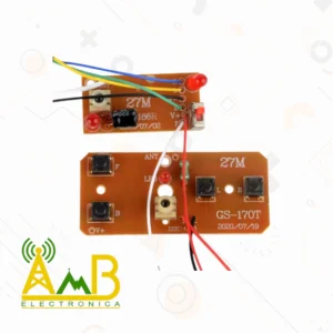 Control Remoto Rf 4Ch 27Mhz Emisor – Receptor mo-024