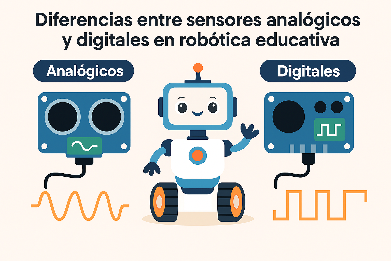 Diferencias entre sensores analógicos y digitales en robótica educativa