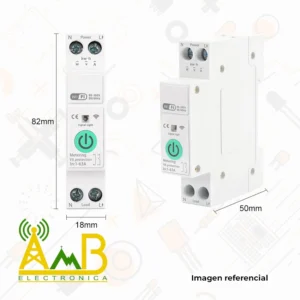 Interruptor Termomagnético Inteligente WiFi Tuya 63A con Medidor de Energía