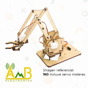 Kit Brazo Robotico 4Dof Mdf – Madera (referencia NO servo motores)