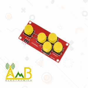 MANDO CONTROL ANALOGICO 5 BOTONES ARDUINO