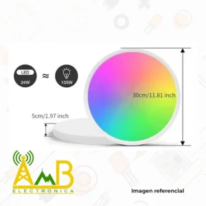 Panel LED Inteligente Circular 24W 220V WiFi