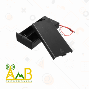 Porta Pilas 18650 X2 Serie (8,4V) + Interruptor