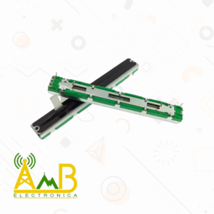 Potenciometro Lineal 10K Estereo 75Mm Verde