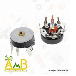 Potenciometro RV12 50K Vertical con Interruptor 5 Pines