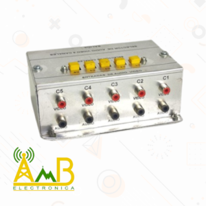 Selector Manual de Audio Video 5 Canales