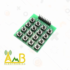 Teclado Matricial 4x4 de Pulsadores – Keypad de 16 Botones para Arduino y Electrónica