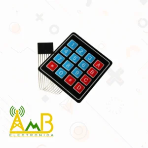 Teclado Matricial de Membrana 4x4 – Keypad 16 Botones para Arduino y Proyectos Electrónicos