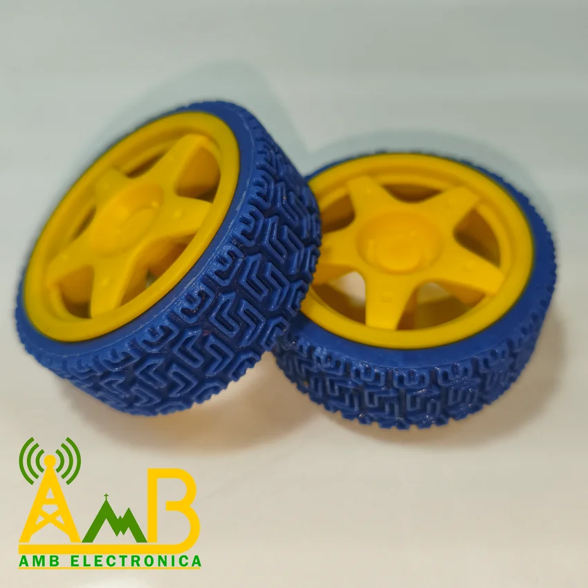 Rueda con patrón V1 caucho silicona