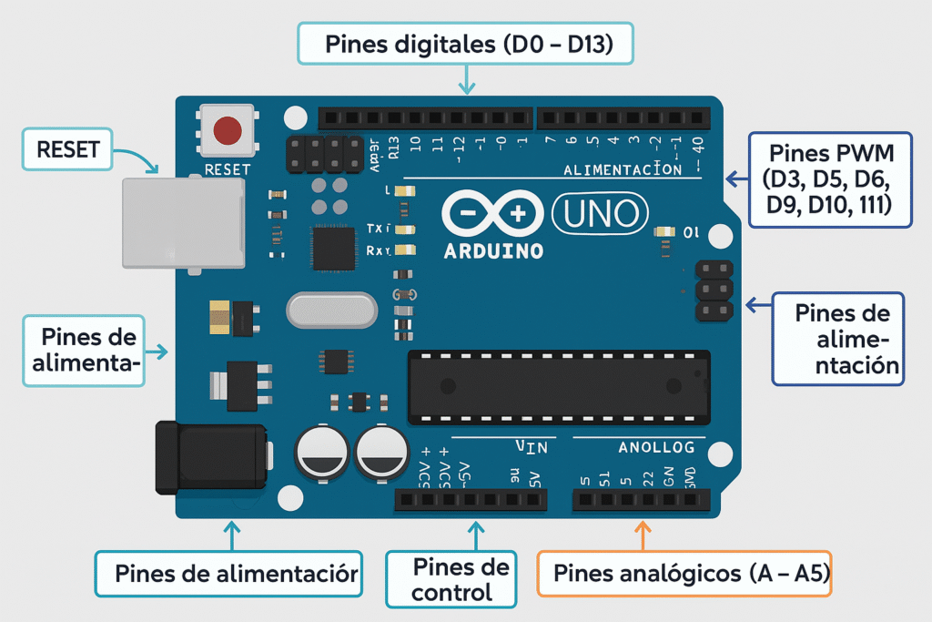 arduino uno pines
