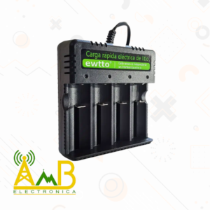 cargador de bateria 1865 ewtto para 4 pilas