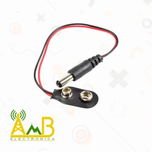conector de bateria 9V con plug DC