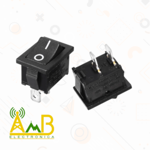 interruptor kcd1-101 negro 2pines 6a 250V