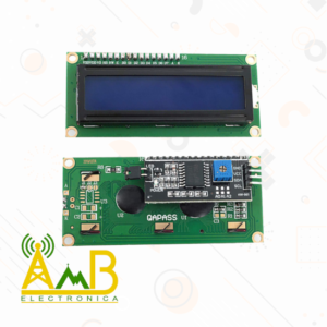 pantalla LCD 1602 fondo azul + I2C