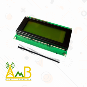 pantalla LCD 20x4 fondo verde + pines macho