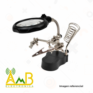 tercer brazo con lupa-porta cautin-pinza